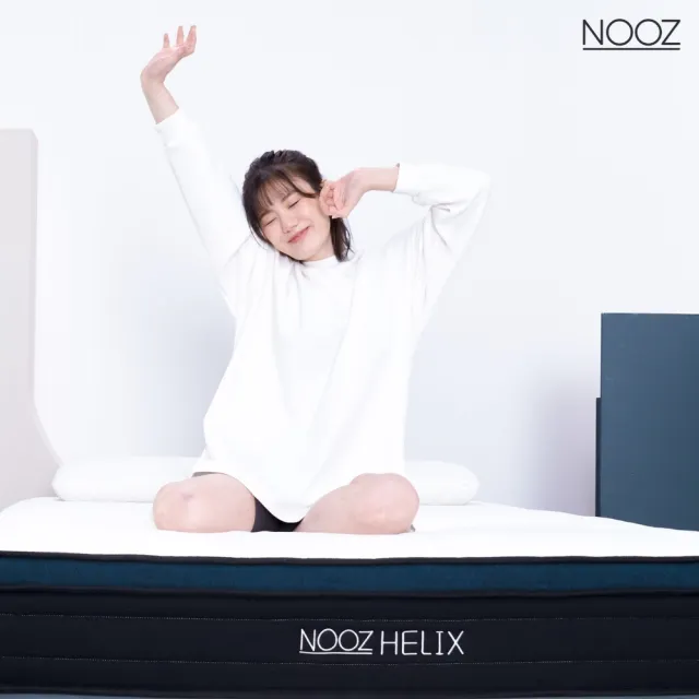 【Lunio】Nooz Helix雙人特大6X7尺乳膠獨立筒床墊(英國工藝五星級飯店躺感 專為台灣人所打造 平價高CP值)