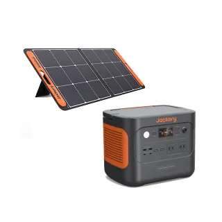 【Jackery】1000 Plus 1264Wh不斷電儲能戶外電源太陽能充組合包(先創公司貨)