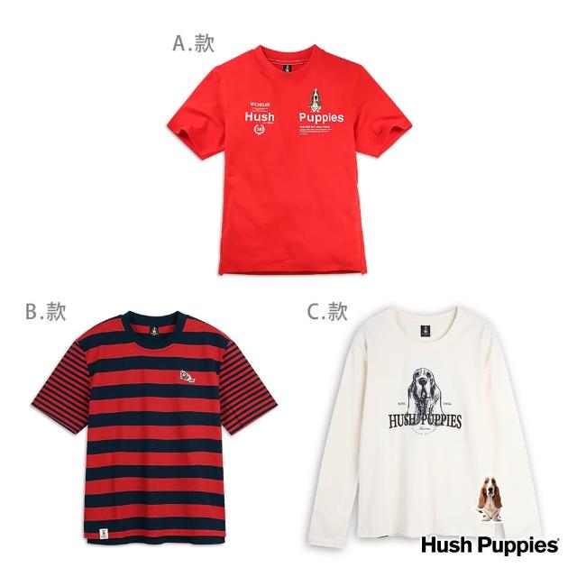 【Hush Puppies】男女裝 T恤 嚴選人氣品牌LOGO T恤(多款任選)