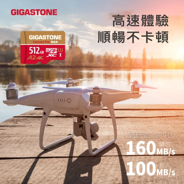 【GIGASTONE 立達】Camera Pro MAX microSDXC UHS-Ⅰ U3 A2 4K 256GB錄影監控記憶卡-3入組(網路攝影機)