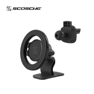 【SCOSCHE】SELECT 系列黏貼 & 出風口二合一磁鐵手機架-SMSDV-SP(MagSafe 適用)
