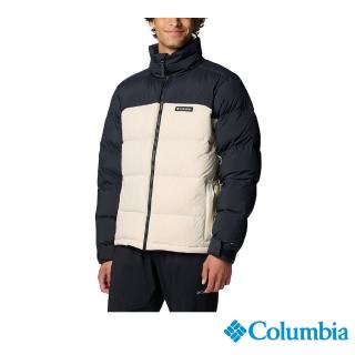 【Columbia 哥倫比亞】男款-防潑極暖羽絨外套卡其(UWE95900KI/IF)