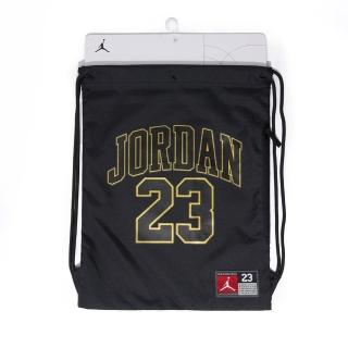 【NIKE 耐吉】Jordan Jersey GYM Sack 黑金色 抽繩 健身 側背 束口袋 JD2443006AD-001