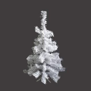 【摩達客】耶誕-臺灣製2尺/2呎-60cm豪華型經典夢幻白色聖誕樹-裸樹(不含飾品/不含燈/本島免運費)