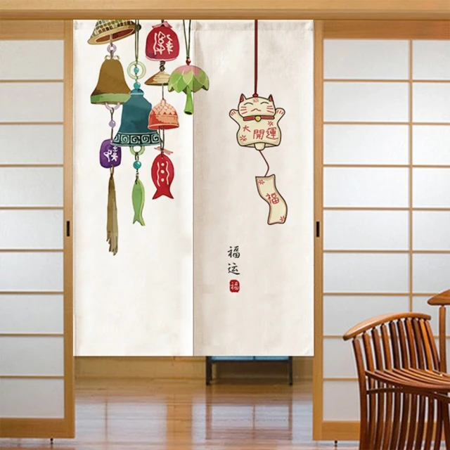 小禮堂 Hello Kitty 棉質長門簾 85x150cm