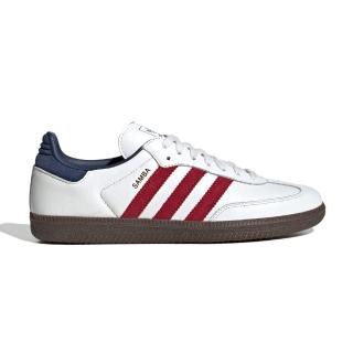 【adidas 愛迪達】Samba OG 男鞋 女鞋 白紅色 復古 德訓鞋 情侶鞋 愛迪達 休閒鞋 IH4881