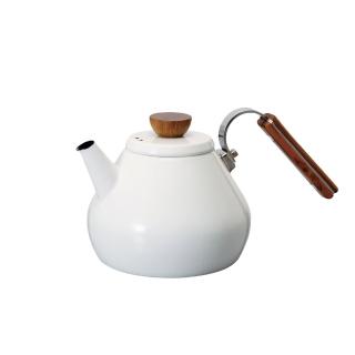 【HARIO】Bona琺瑯茶壺 800ml(BTK-80-W)