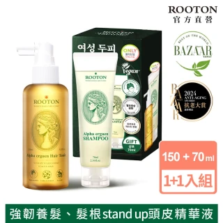 【ROOTON 官方直營】甦活植萃養髮液髮根噴霧150ml+洗髮精70ml(強健髮根/髮根強化)