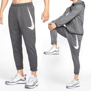 【NIKE 耐吉】TF Pant Swoosh TPR 男款 灰色 加絨 縮口 針織 保暖 運動 長褲 FZ1075-010