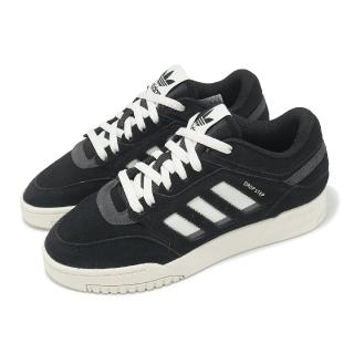 【adidas 愛迪達】休閒鞋 Drop Step Low 男鞋 女鞋 黑白 麂皮 復古 低筒 板鞋 情侶鞋 愛迪達(IF7208)