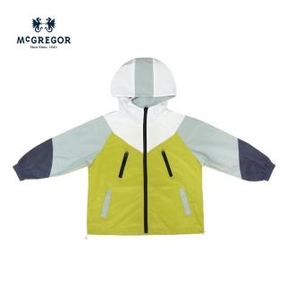【MCGREGOR 瑪格麗格】輕量撞色剪接連帽風衣外套-男童款(246104)