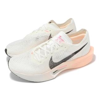 【NIKE 耐吉】競速跑鞋 ZoomX Vaporfly Next% 3 男鞋 白 橘 輕量 碳板 馬拉松(DV4129-103)