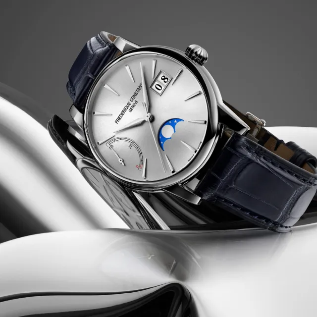 【CONSTANT 康斯登】Manufacture系列 自製機芯大日期動力儲存月相顯示/40mm(FC-735S3H6)