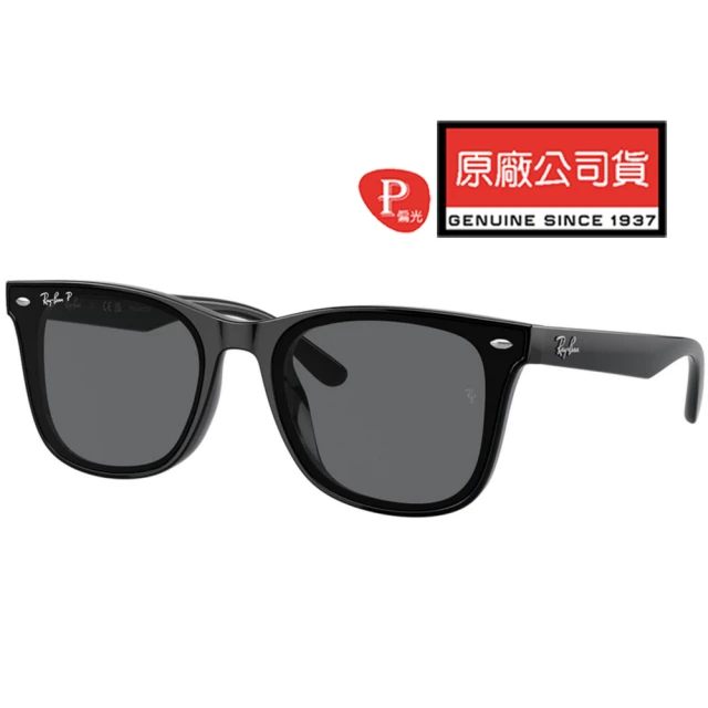 RayBan 雷朋 亞洲版 時尚偏光太陽眼鏡 RB4391D 601/81 黑框抗UV深灰偏光鏡片 公司貨