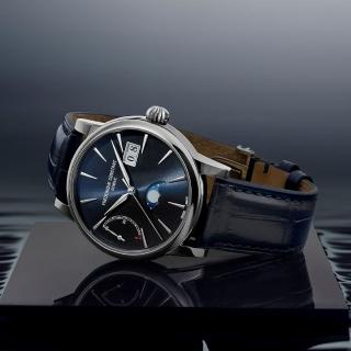 【CONSTANT 康斯登】Manufacture系列 自製機芯大日期動力儲存月相顯示/40mm(FC-735N3H6)