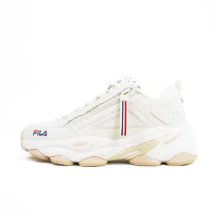 【FILA】Athens 女 休閒鞋 老爹鞋 運動鞋 復古 拉鍊 支撐 舒適 米(5-J913Y-773)