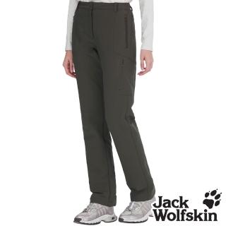 【Jack wolfskin 飛狼】女 保暖休閒長褲 快乾防潑水登山褲(深棕)