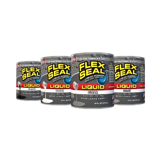 【FLEX SEAL】FLEX SEAL LIQUID 飛速萬用止漏膠 多色澤(橡膠塗料／473 ml)