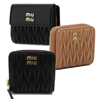 MiuMiu】マテラッセレザー 財布 (MiuMiu/折りたたみ財布) 5ML002_2FPP_F0002【BUYMA】