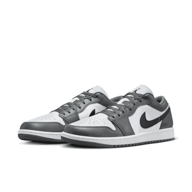 NIKE 耐吉 AIR JORDAN 1 LOW 喬丹 穿搭 灰白黑 休閒鞋 穿搭(553558-152 ∞)