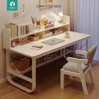 【耐家旗艦店】書桌 電腦桌 u型書桌 寫字桌(120*60*102cm/帶置物板/附帶置物架/V型拉筋加固/預售15天)