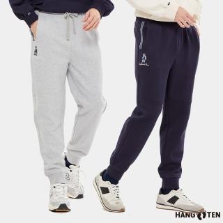 【Hang Ten】男裝-JOGGER FIT品牌加州熊刺繡束口長褲(多色選)