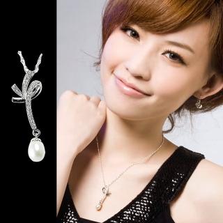 【山本美樹】煙花情 淡水珍珠奧地利水晶項鍊(臺製)