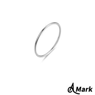 【A MARK】鈦鋼戒指 素面戒指/經典素面純色1MM光面內外球弧面316L鈦鋼戒指(銀色)