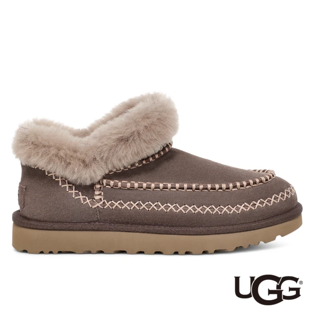 UGG 雙11-女鞋/靴子/真皮雪靴/厚底靴/Classic Ultra Mini Alpine(雷雲暗灰-UG1158224TCLD)