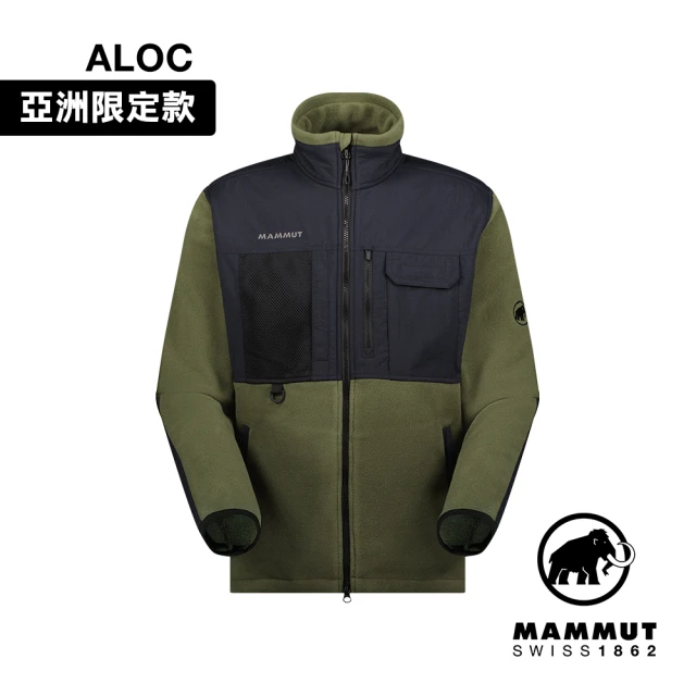 Mammut 長毛象 Moonstone Hybrid ML Jacket AF 日系立領刷毛外套 中性款 深沼澤綠/黑 #1014-05850