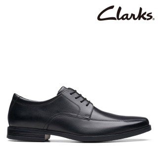 【Clarks】男鞋 皮鞋 Howard Over 微方頭柔軟皮革紳士鞋(CLM74925D)
