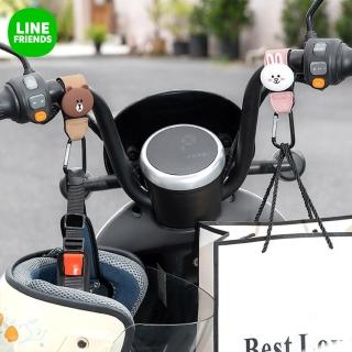 【LINE FRIENDS】熊大多功能車用掛勾嬰兒車掛勾單入(推車掛勾 汽車椅背掛勾 置物掛勾)