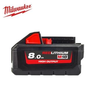 【Milwaukee 美沃奇】18V高輸出鋰電池 8.0AH-M18HB8 原廠公司貨(M18HB8)