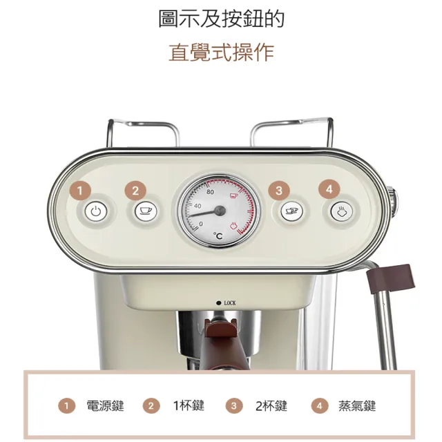 【Osner 韓國歐紳】Dmo半自動義式雙膠囊咖啡機(美式/義式/Nespresso & Dolce Gusto 都可以沖！)
