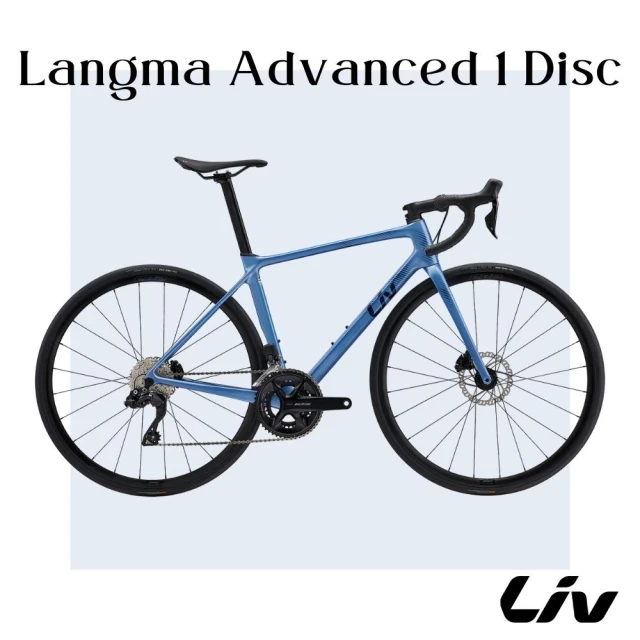 GIANT Liv Langma Advanced 1 QOM 女性極速公路自行車 XS號藍色 2023年式(超S級福利車)