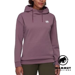 【Mammut 長毛象官方直營】Mammut ML Hoody W Original 機能休閒長袖帽T 女款 波動紫 #1014-05330