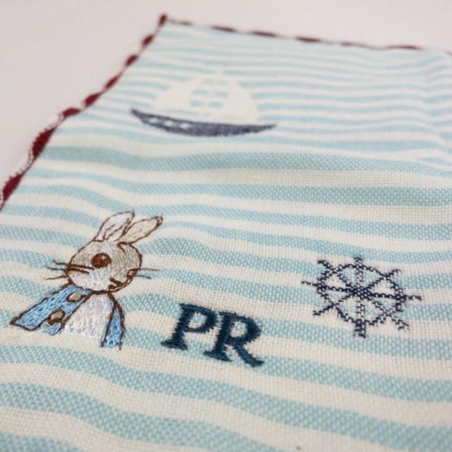 【PETER RABBIT 比得兔】6入 海洋風紗布刺繡方巾(- FZ-DC0216PR)