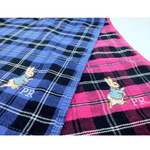 【PETER RABBIT 比得兔】6入深色方格質感方巾(FZ-DC1402PR)