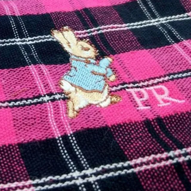 【PETER RABBIT 比得兔】6入深色方格質感方巾(FZ-DC1402PR)