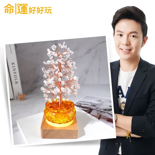 【命運好好玩】湯鎮瑋-白晶化煞搖錢樹燈（其他規格）