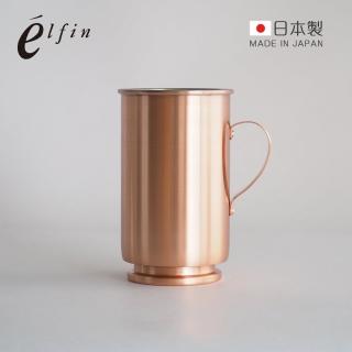【日本高桑金屬】日製古典宮廷風純銅馬克杯-500ml(銅杯/冷飲杯/啤酒杯)