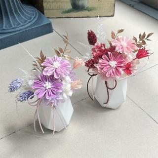 【OSTARA FLORIST 奧斯塔拉花藝】索拉雛菊香氛石膏盆花(永生花材、索拉花、擴香香氛)