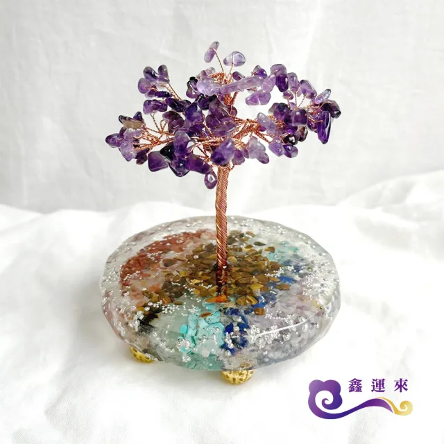 【鑫運來】◎奧剛能量七脈輪發財樹
