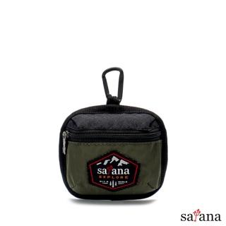 【satana】Explore 探索卡片零錢包(軍綠色拼接)