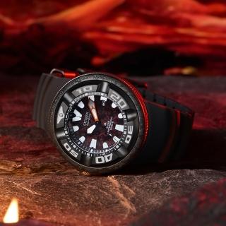 【CITIZEN 星辰】紅蓮哥吉拉 哥斯拉 限量聯名錶 PROMASTER 300米潛水手錶 男錶 送禮 推薦(BJ8059-03Z)