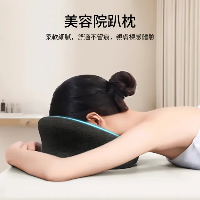 【Shely】多功能記憶棉趴睡枕 辦公午休防手麻趴趴枕 美容院SPA面部臉墊 人體工學護頸枕 按摩頭枕 新年禮物