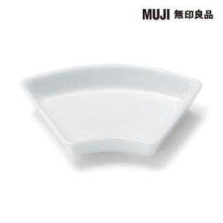 【MUJI 無印良品】波佐見燒小盤/緣起系列/扇/白