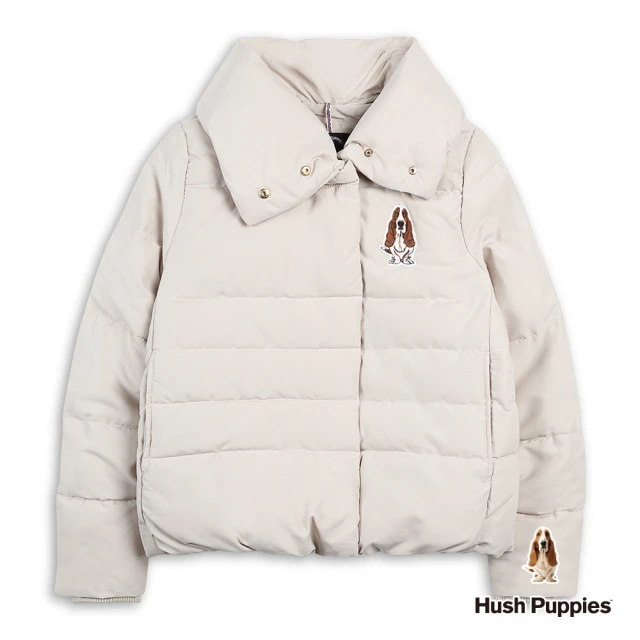 Hush Puppies 女裝 洋裝 素色修身開襟襯衫領洋裝