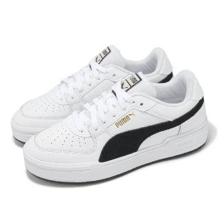 【PUMA】休閒鞋 Ca Pro Suede FS 男鞋 女鞋 白 黑 復古 皮革 小白鞋 情侶鞋(387327-11)