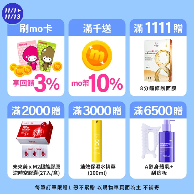 【MIRAE 未來美】早C晚A慧喬推薦愛用組(0.5% A醇精華+3X A醇精華+雙C精華)